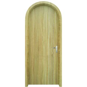 Cửa Gỗ Composite Vòm Cong V01
