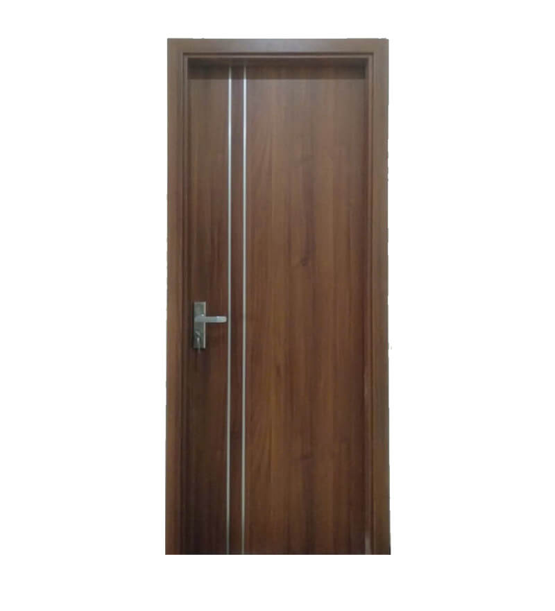 Cửa Gỗ Composite Chỉ Nhôm C02