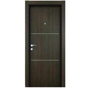 Cửa Gỗ Composite Chỉ Nhôm C07