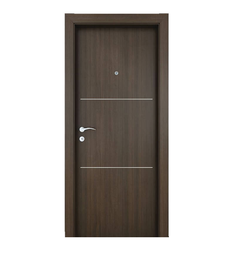 Cửa Gỗ Composite Chỉ Nhôm C07