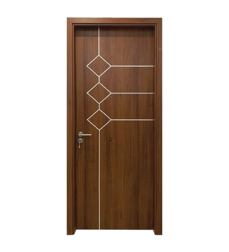 Cửa Gỗ Composite Chỉ Nhôm C09