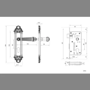 Cấu tạo Khóa Huy Hoàng EX5826 PCD